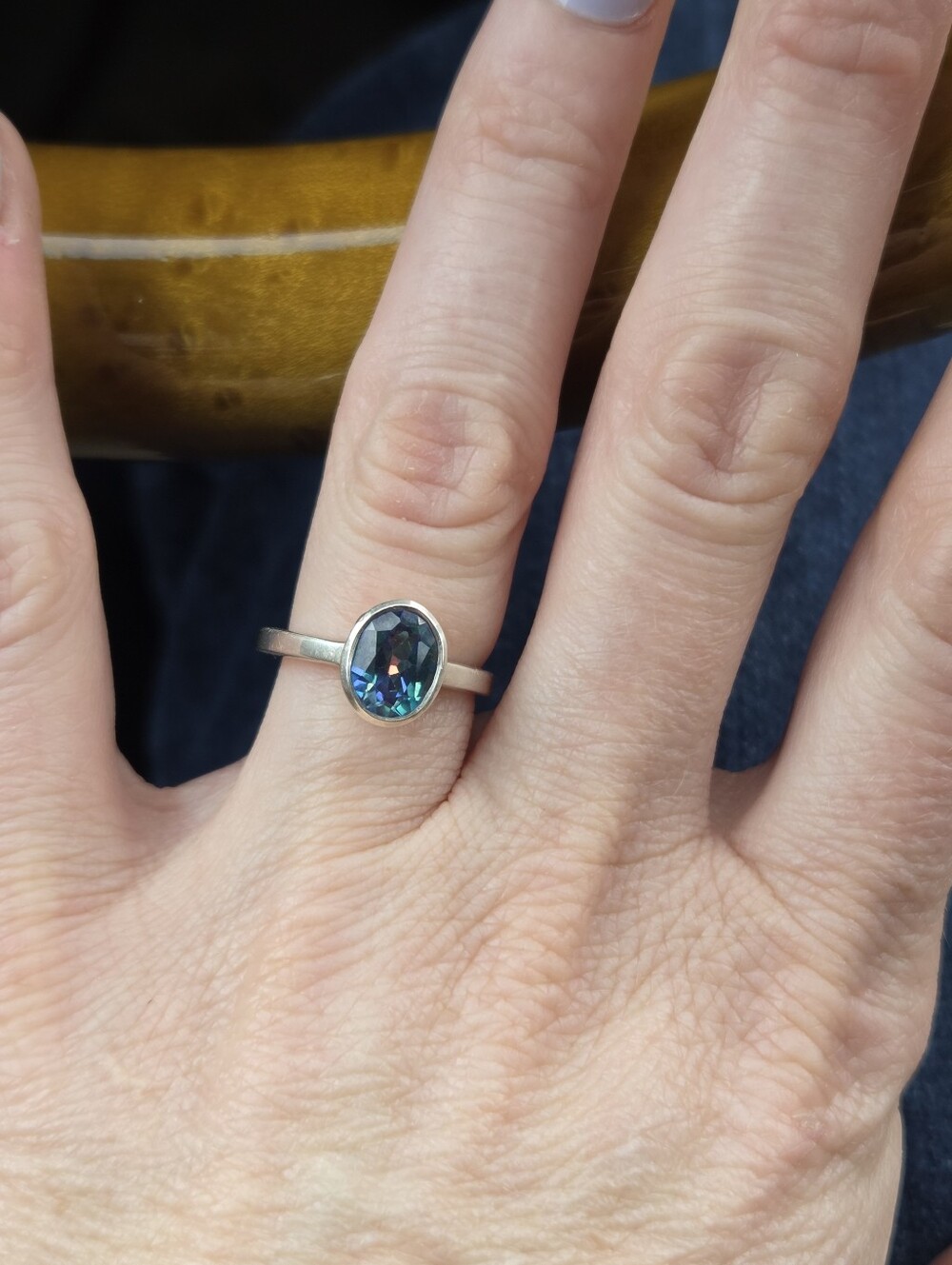 Sterling Silver Mystic Topaz Ring